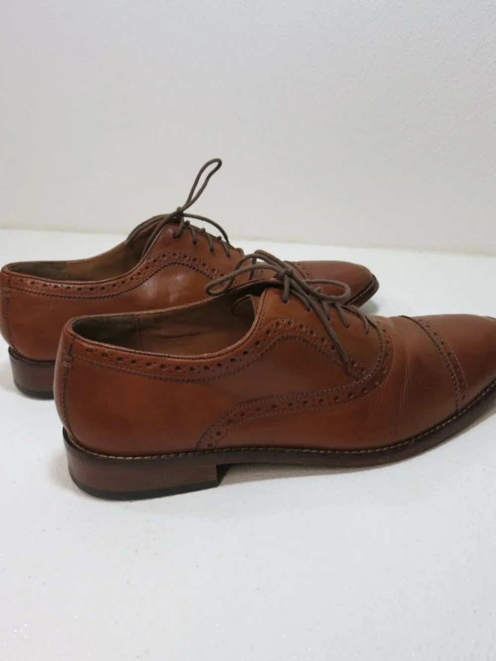 Cole Haan Oil Tanned Leather Cap Toe Dress Footwear Oxfords Men's Shoes 10.5 M